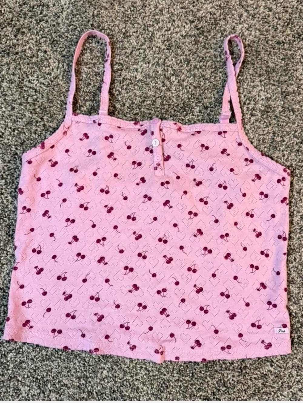 PINK Victoria's Secret Pink Cherry Print Cami Tank Top
